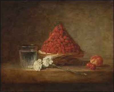 ''Le Panier de fraises des bois'' est un tableau exécuté en 1761 par un peintre surtout connu pour ses natures mortes. Quel artiste a réalisé cette toile ?