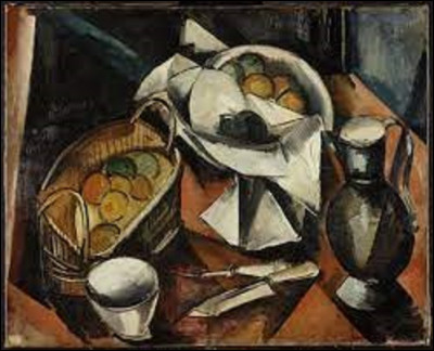 Peint entre 1908 et 1914, ''Nature morte au panier de fruits'' est une toile d'un fauviste. Lequel des trois artistes de ce mouvement a réalisé cette peinture ?
