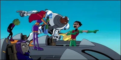 Les Teen Titans se mettent à la poursuite d'un ninja de haute technologie, qui a été envoyé par Brushogun, dans "Teen Titans : Trouble in : .....".