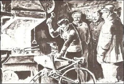 Voici une des pages parmi les plus légendaires du Tour avec l'édition de 1913. Qui est ce coureur, serrurier de son métier, qui casse et répare son vélo sans aucune aide ?