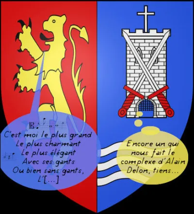 Rassurons-nous, le mal n'est pas encore trop grave pour ce lion de blason : il ne parle pas de lui à la 3e personne...