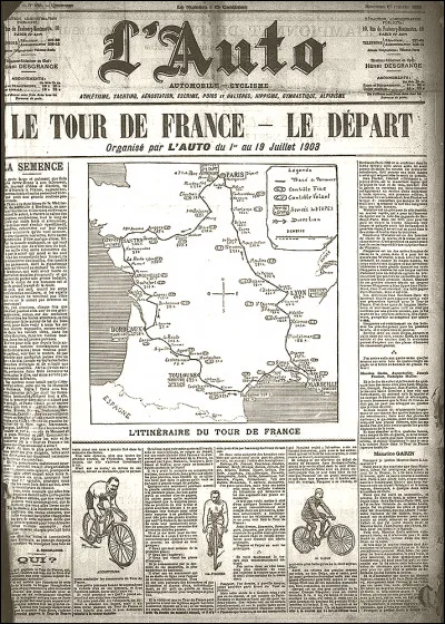Le 1er Tour de France a été organisé par un journal, lequel ?