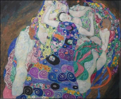 Quel peintre autrichien est l'auteur de ce tableau, intitulé ''Les Vierges'' ou ''La Vierge'' ?