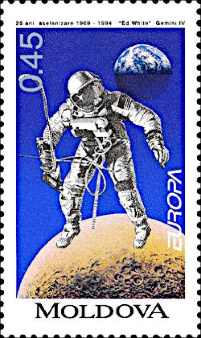 Moldavie > Ce timbre rend hommage à Ed White. Qui était-il ?