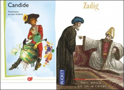 Qui est l'auteur (ou quels sont les auteurs) des livres "Candide" et "Zadig" ?