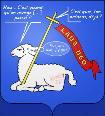 Tiens, l'ouaille égarée sur Quizbiz se retrouve... sur le blason ! Mais lequel ?