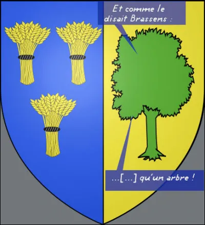 Ici, même les arbres citent Brassens, c'est vous dire...