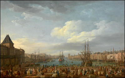 Quelle est cette ville, peinte en 1754 par Joseph Vernet ?