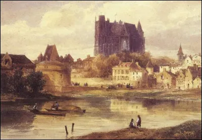 Quelle est cette ville, peinte par Justin Ouvrié ?