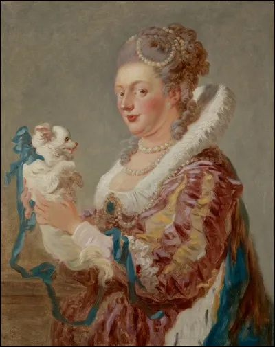 Quel peintre français du XVIIIe a peint "Femme avec son chien" ?