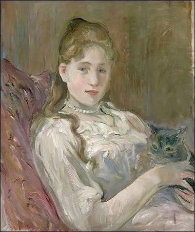 Qui a peint "Jeune fille au chat" ?