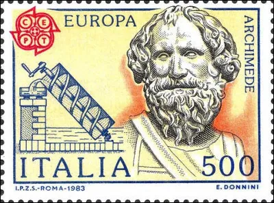 Italie > Archimède, qui était tout de même grec soit dit en passant, a découvert / inventé ...