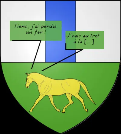 Retrouvez, en suivant le cheval, la fin du nom de ce gros village : Le-Puy-Sainte-...