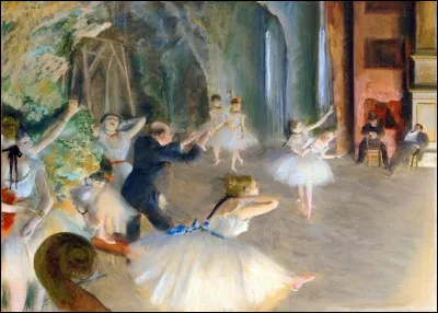 Quel peintre français du XIXe est l'auteur du tableau "La Répétition du ballet" ?