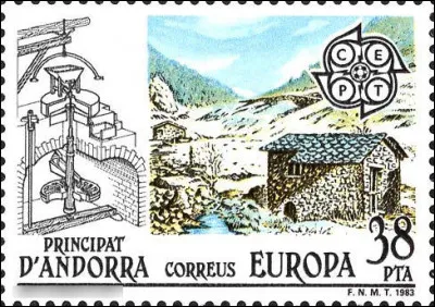 Principauté d'Andorre > Ce timbre évoque la géniale invention de/du ...