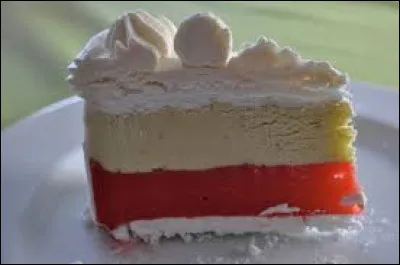 Dessert n°3 : Voici une tranche glacée aux différents parfums.
Comment appelle-t-on ce dessert glacé ?