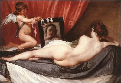 Qui est le peintre espagnol, créateur en 1647 du tableau intitulé "Vénus à son miroir" ?