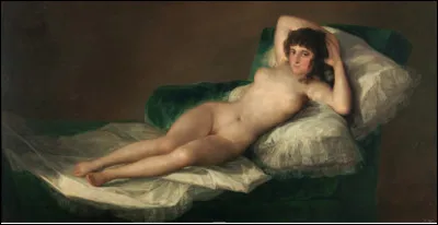 Qui est le peintre espagnol, créateur entre 1790 et 1800 du tableau intitulé "La Maya nue" ?