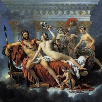 Qui est le peintre français, créateur en 1824 du tableau intitulé "Mars désarmé par Vénus et les trois Grâces"