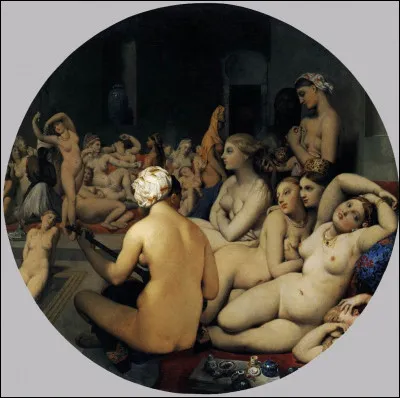 Qui est le peintre français, créateur en 1862 du tableau intitulé "Le bain turc" ?