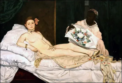 Qui est le peintre français, créateur en 1863 du tableau intitulé "Olympia" ?