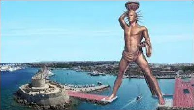 Statue en bronze représentant le dieu Hélios, j'ai été construite sur une île grecque au IIe siècle avant notre ère. Gigantesque par ma taille, j'ai été détruite par un tremblement de terre et, aujourd'hui, il ne reste aucune trace ou indice de mon existence. Je suis...