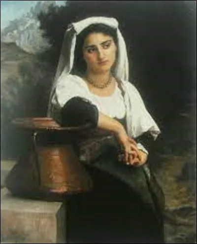 En 1869, quel académiste a réalisé cette toile nommée ''Italienne à la fontaine'' ?