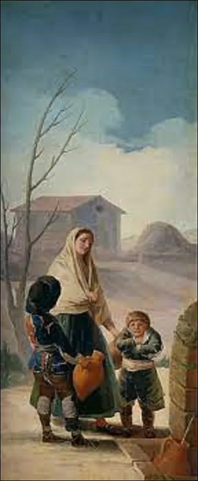 Datant de 1786, ''Les Pauvres à la fontaine'' est une peinture d'un préromantique. Qui en est l'auteur ?