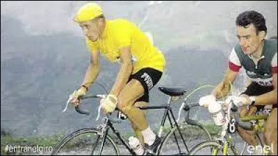 Quel est ce grimpeur italien, ici aux côtés d'Anquetil en 1961, qui a remporté deux fois - en 1960 et 1961 - le grand prix de la montagne ?