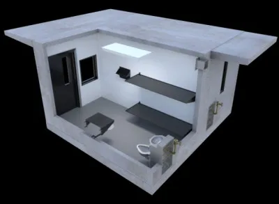 Pour emprisonner les brigands, le b&acirc;timent dispose de deux cellules. Combien de personnes peut-on y loger en tout et pour tout ?