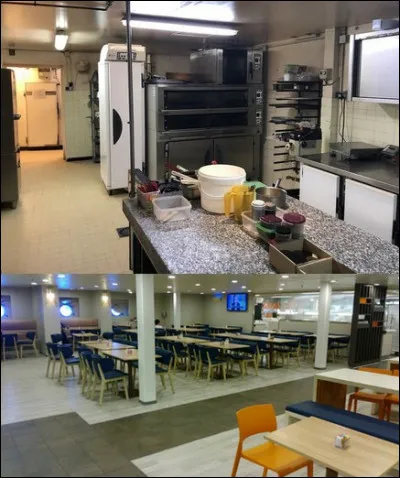 Dans cette zone, on se restaure.Parmi les r&eacute;ponses propos&eacute;es, laquelle est proscrite dans une cuisine ?