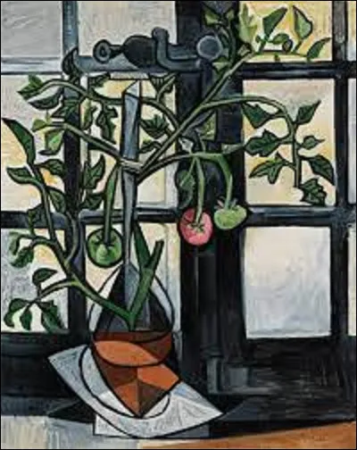 Quel peintre cubiste est l'auteur de ce tableau intitulé ''Plant de tomates'' ?