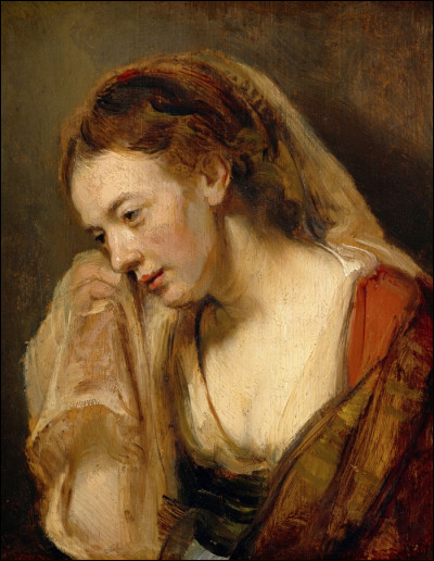 Quel peintre hollandais du XVIIe a réalisé "Femme pleurant" ?