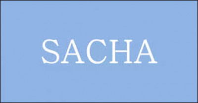 De quel autre prénom ''Sacha'' est-il le diminutif ?