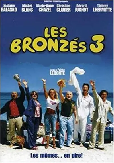 Dans la dernière version de sa série de films, "Les Bronzés 3", sorti en 2005, et réunissant Thierry Lhermitte, Gérard Jugnot, et Josiane Balasko, quel sentiment Patrice Leconte met-il à l'honneur ?