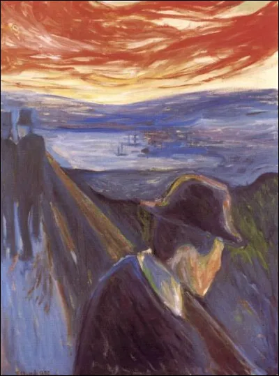 Quel sentiment est le titre de ce tableau d'Edvard Munch ?