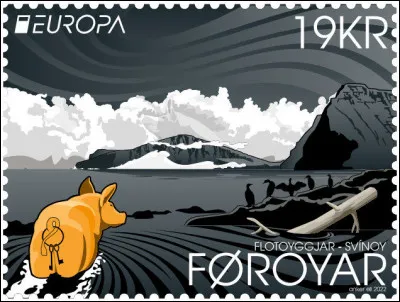 Îles Féroés > C'est l'histoire d'une truie qui nage dans la mer pour rejoindre un verrat : un jour, elle ne put rentrer sur la terre ferme et devînt une île. Pourquoi ?