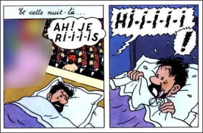 Haddock, même sans alcool, est toujours hanté par des cauchemars ! Qui croit-il entendre chanter ?