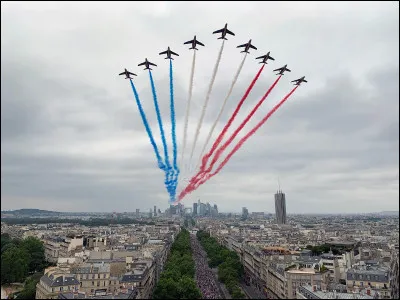 Comment appelle-t-on le groupe d'avions qui participent à ce défilé ?