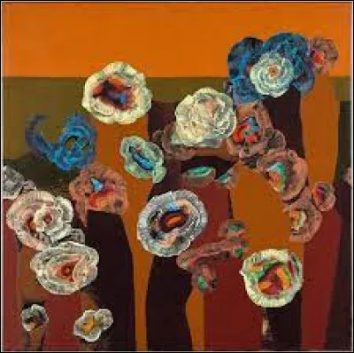 Qui a peint ce tableau intitulé "Fleurs de coquillages" ?