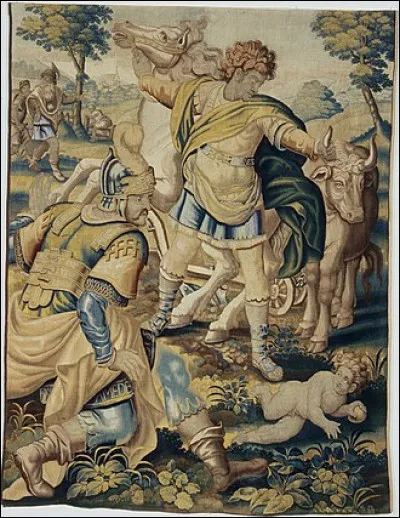 Quel héros simulait la folie dans cette toile du XVIIe siècle ?