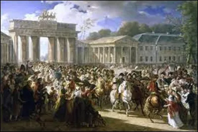 Quel néo-classique a réalisé cette toile intitulée ''L'Entrée des Français dans Berlin'', tableau exposé à Versailles ?