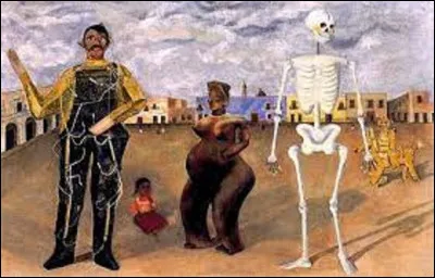 ''Quatre habitants de Mexico'' est une toile réaliste. De ces trois membres du mouvement lequel, ou laquelle, a réalisé cette huile en 1938 ?