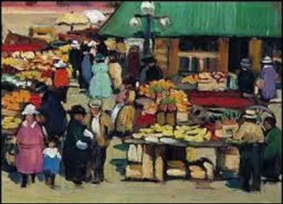 Direction le Canada. Quelle artiste du ''Groupe de Beaver Hall'' a réalisé cette toile, en 1927, intitulée ''Le marché, Ottawa'' ?
