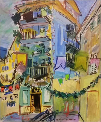 À qui doit-on cette peinture du "Restaurant de la Treille", dans le vieux Nice ?