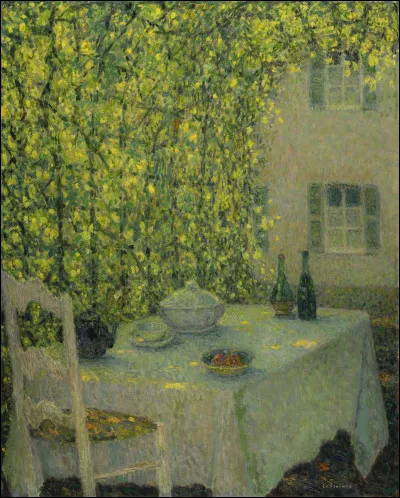 Qui a peint "La Table villageoise, à Gerberoy" ?