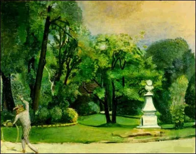Quel peintre rencontre-t-on encore au "Jardin du Luxembourg" ?