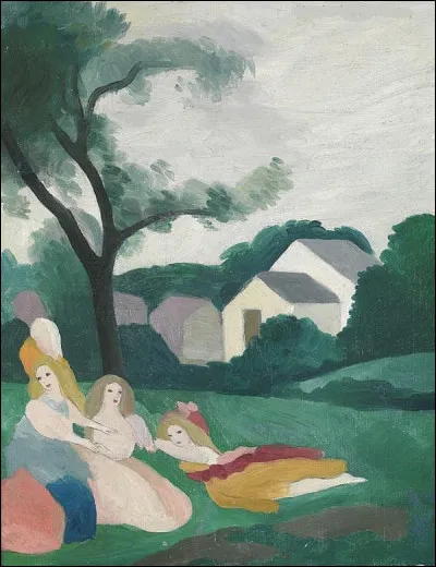 Qui a représenté "Trois Filles au jardin" ?