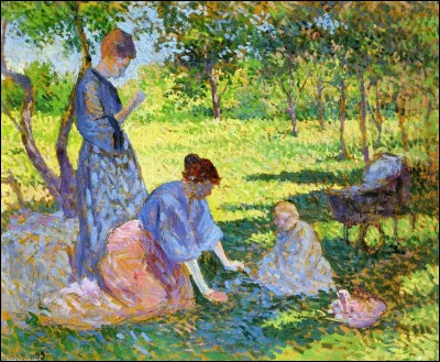 Qui a peint "Femmes au jardin" ?
