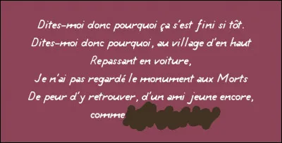 ...et le mot de la fin.